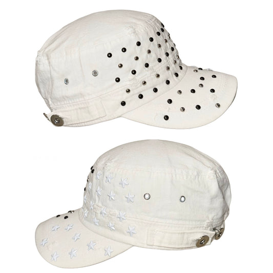 White rivets star hat