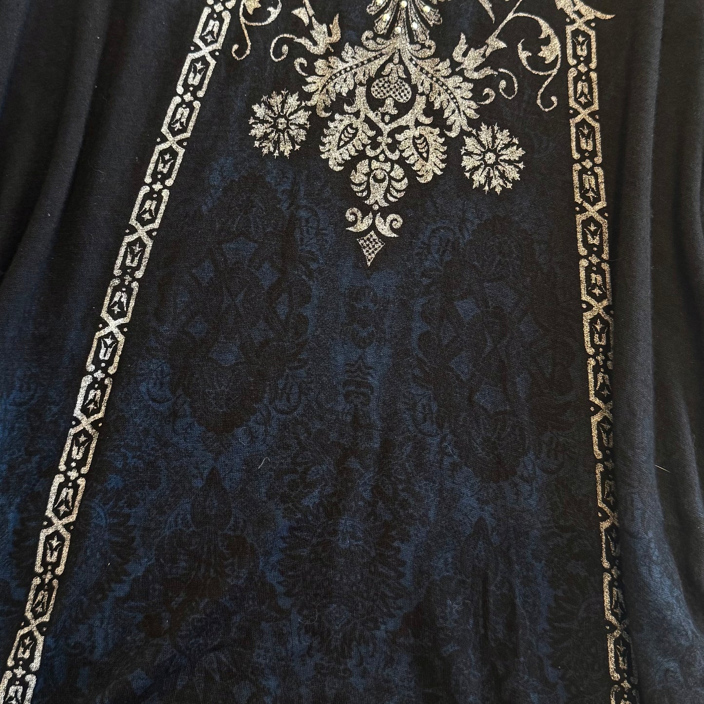 Gothic graphic long sleeve mini dress