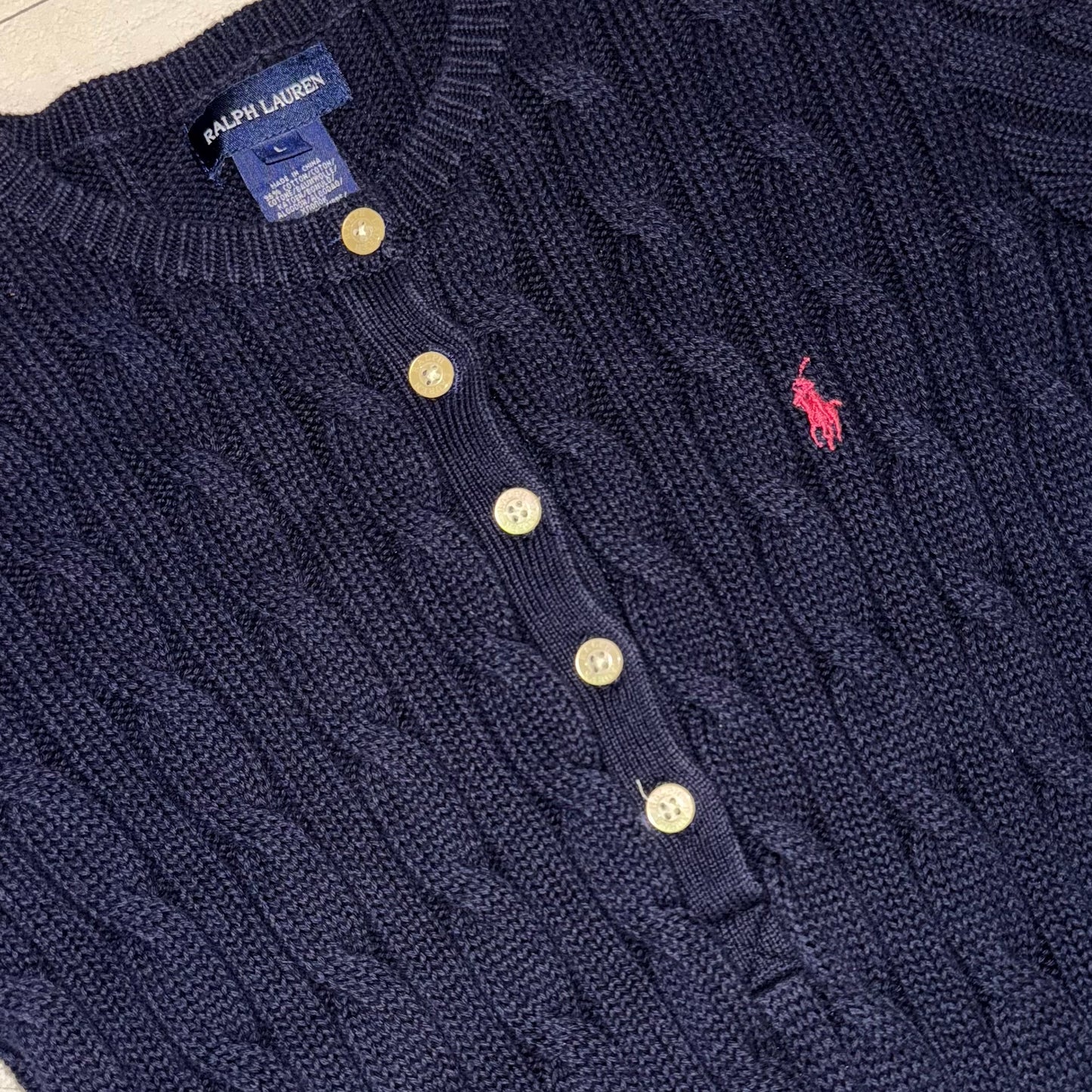Ralph Lauren navy knit dress