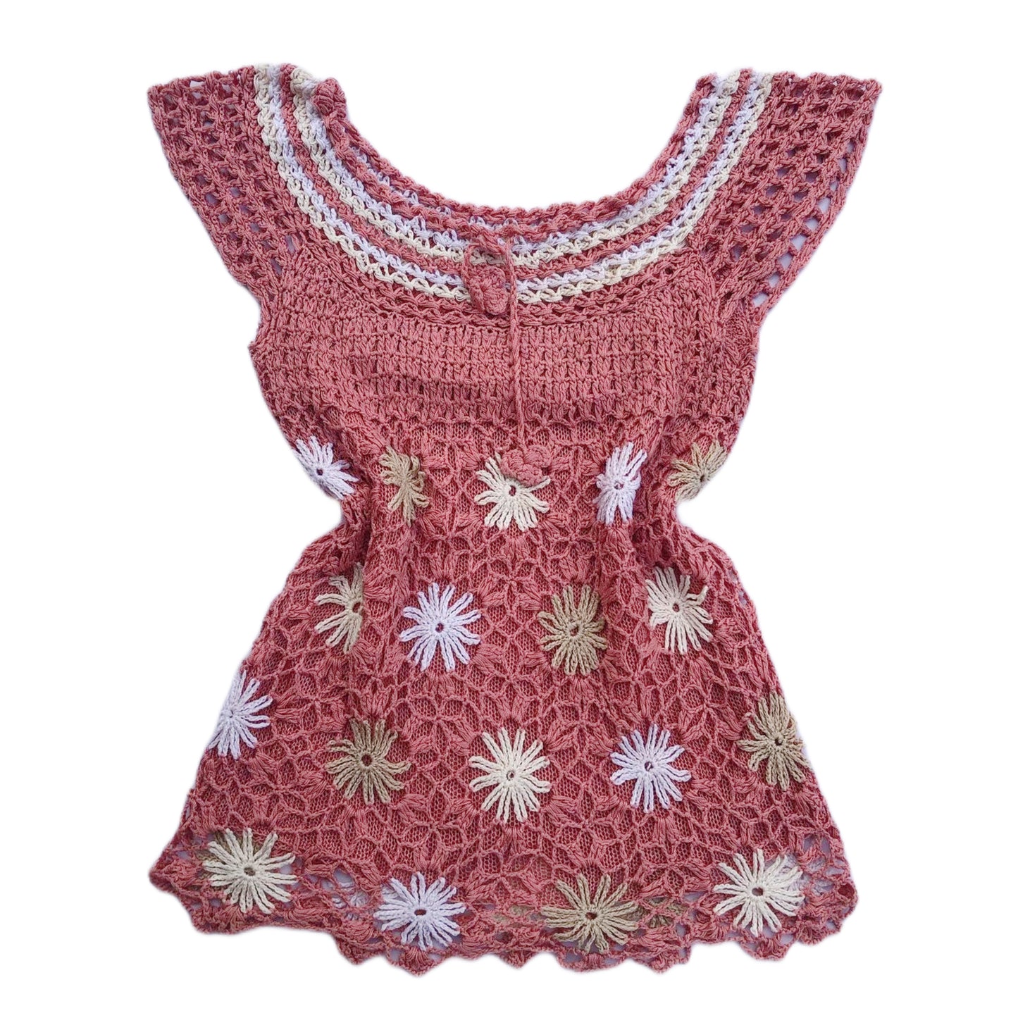 pink knit sleeveless top