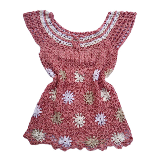 pink knit sleeveless top