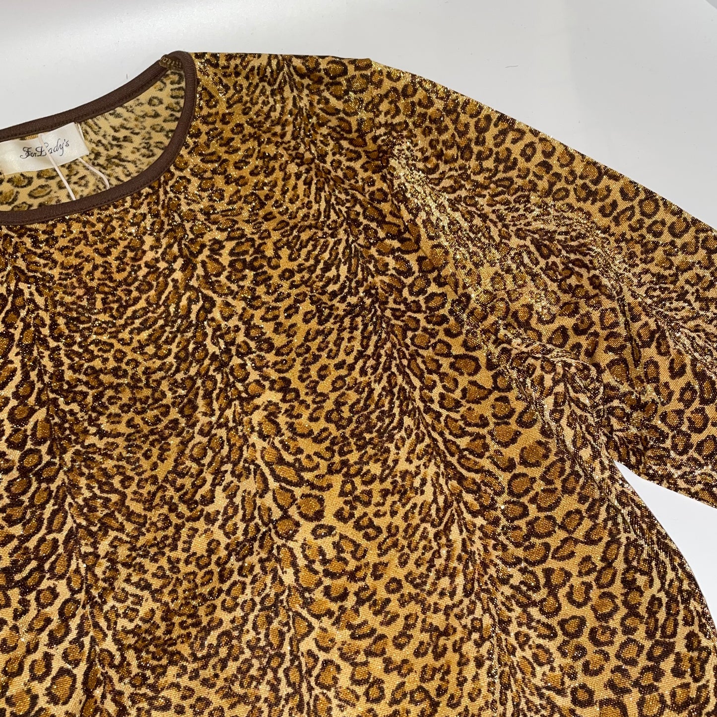 80s leopard print long sleeves