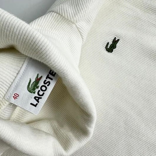 Lacoste turtle-neck white top