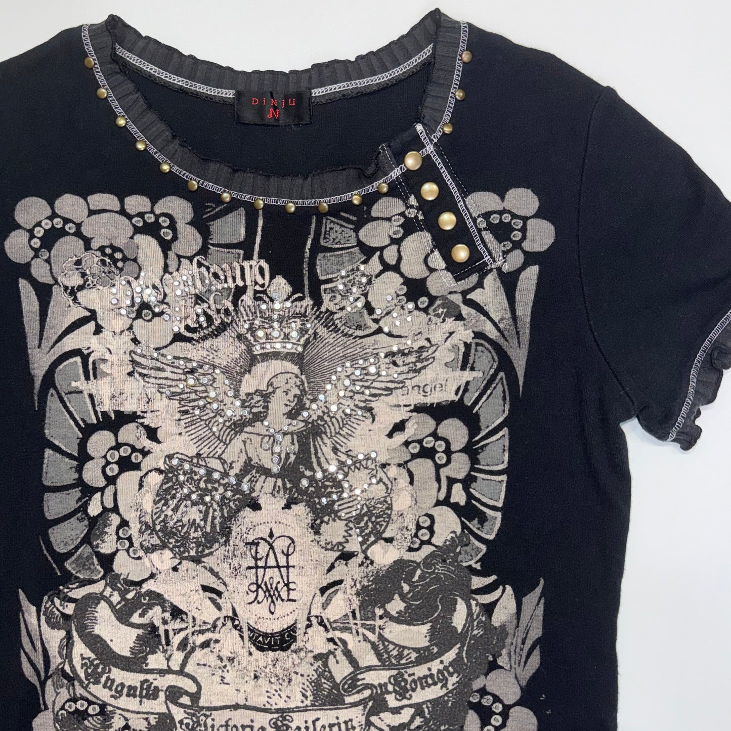 Black angel rivets top
