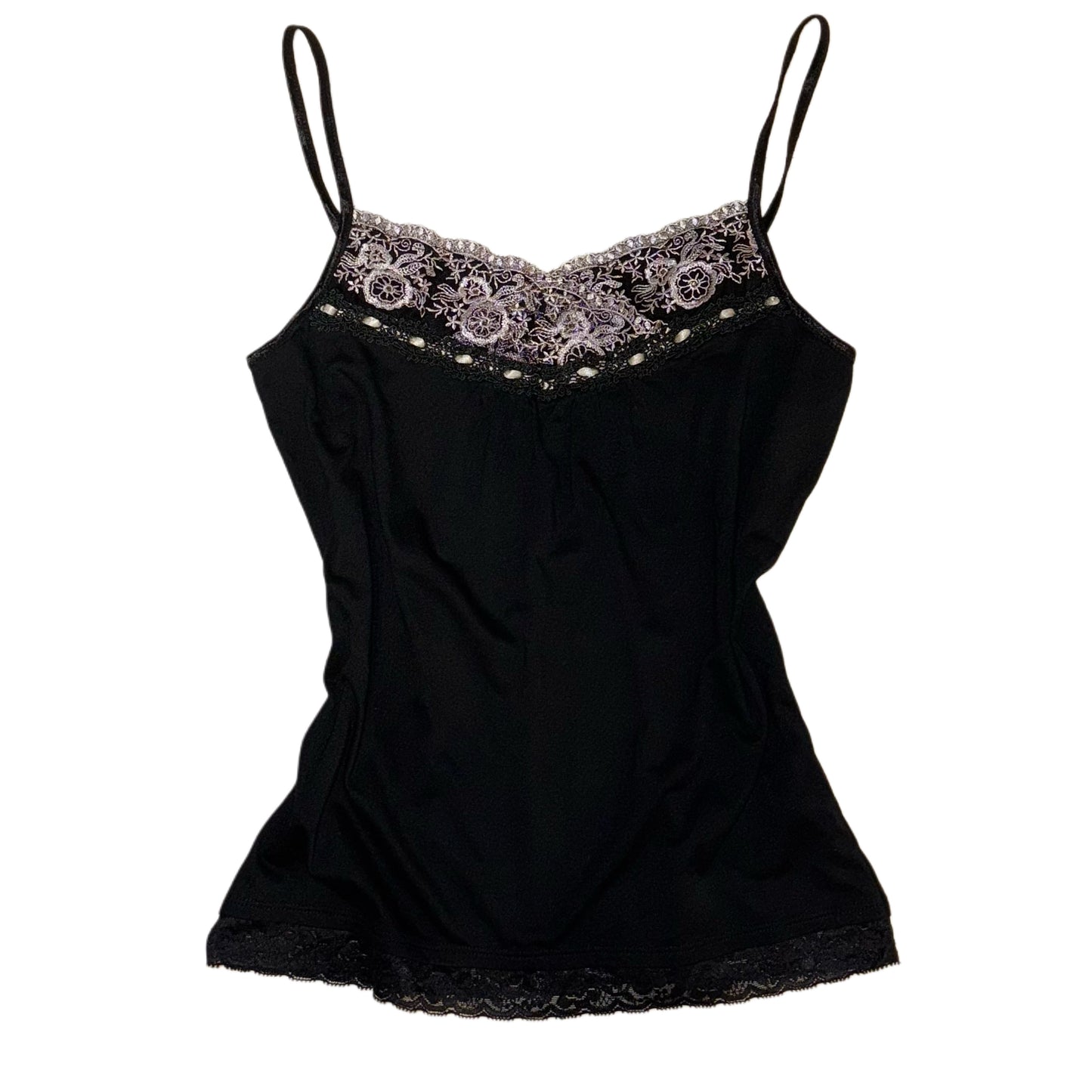 Axes Black lace trim tank