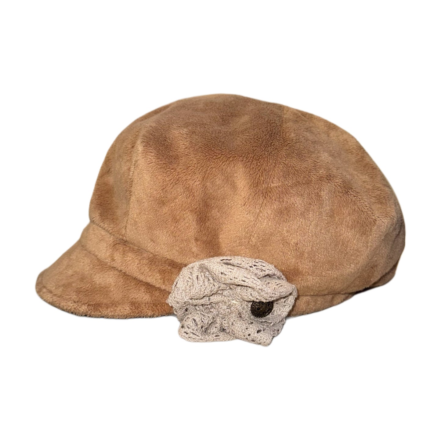 Brown suede hat