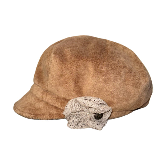 Brown suede hat