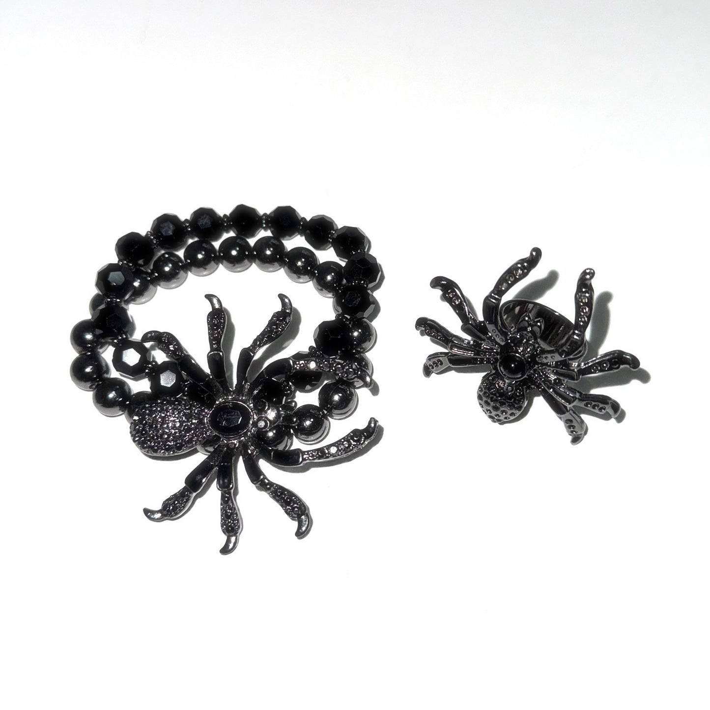 Spider ring and bracelet