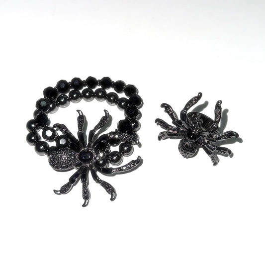Spider ring and bracelet