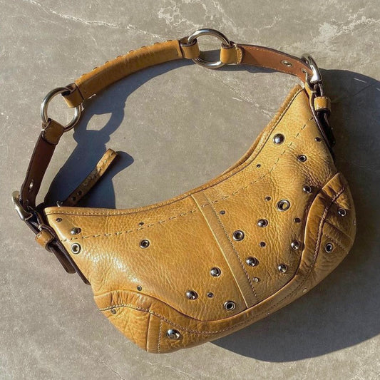 Coach leather shoulder bag