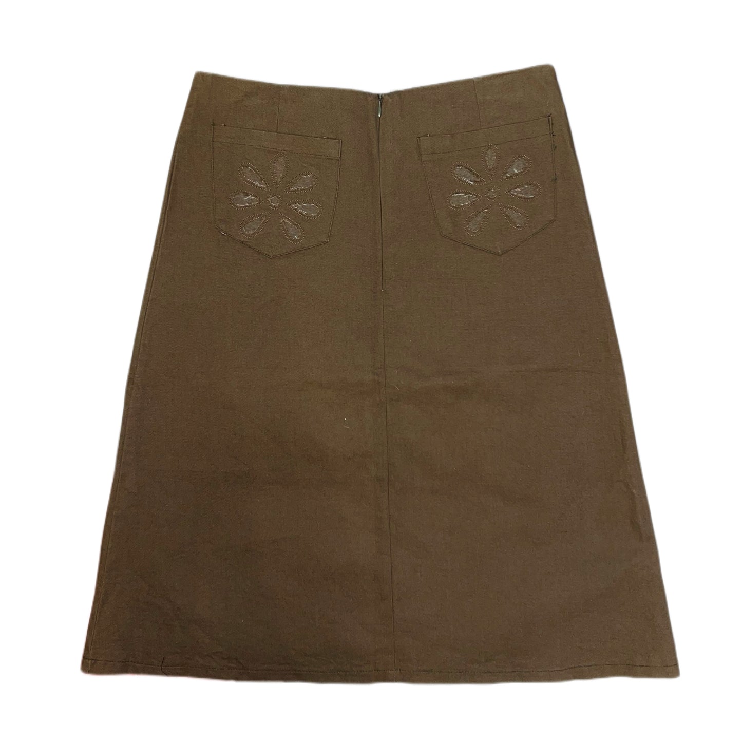 Brown skirt with coins details