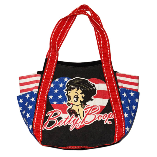 Betty Boop American flag shoulder bag/handbag