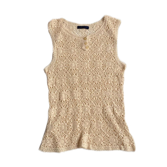 Beige knit top