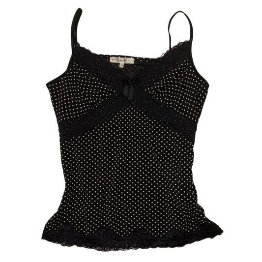Black Polka dot lace cami