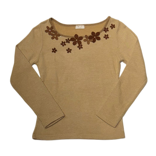 Brown flowers long sleeve