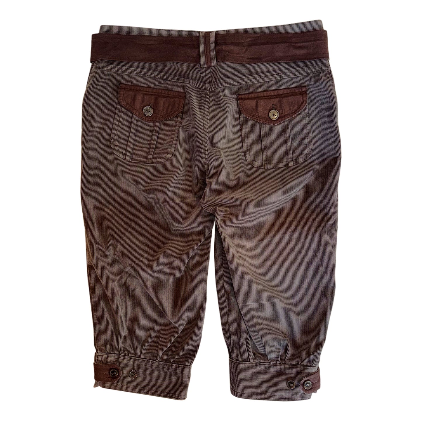 Brown corduroy capris