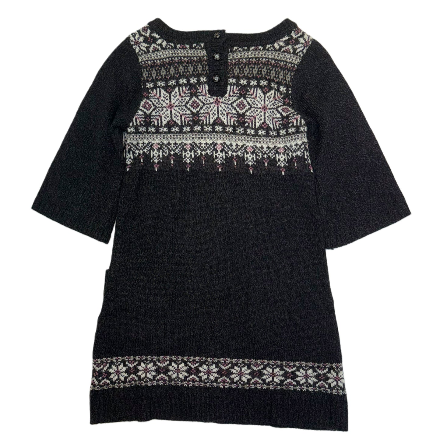 Mori Kei dark grey knit dress