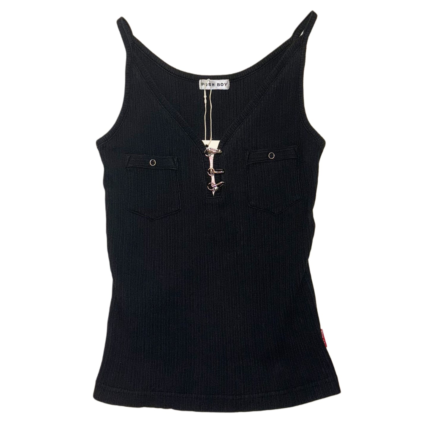 Black tank with pin detail
