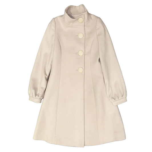 Ivory big button long coat