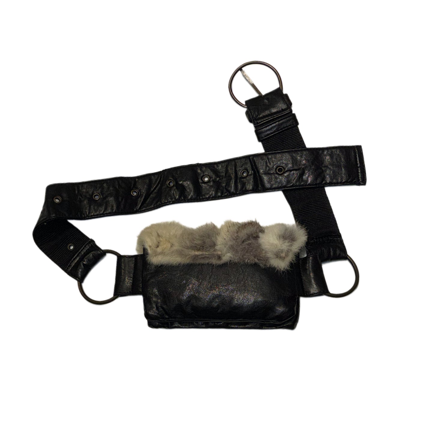 Fur sheepskin fannypack