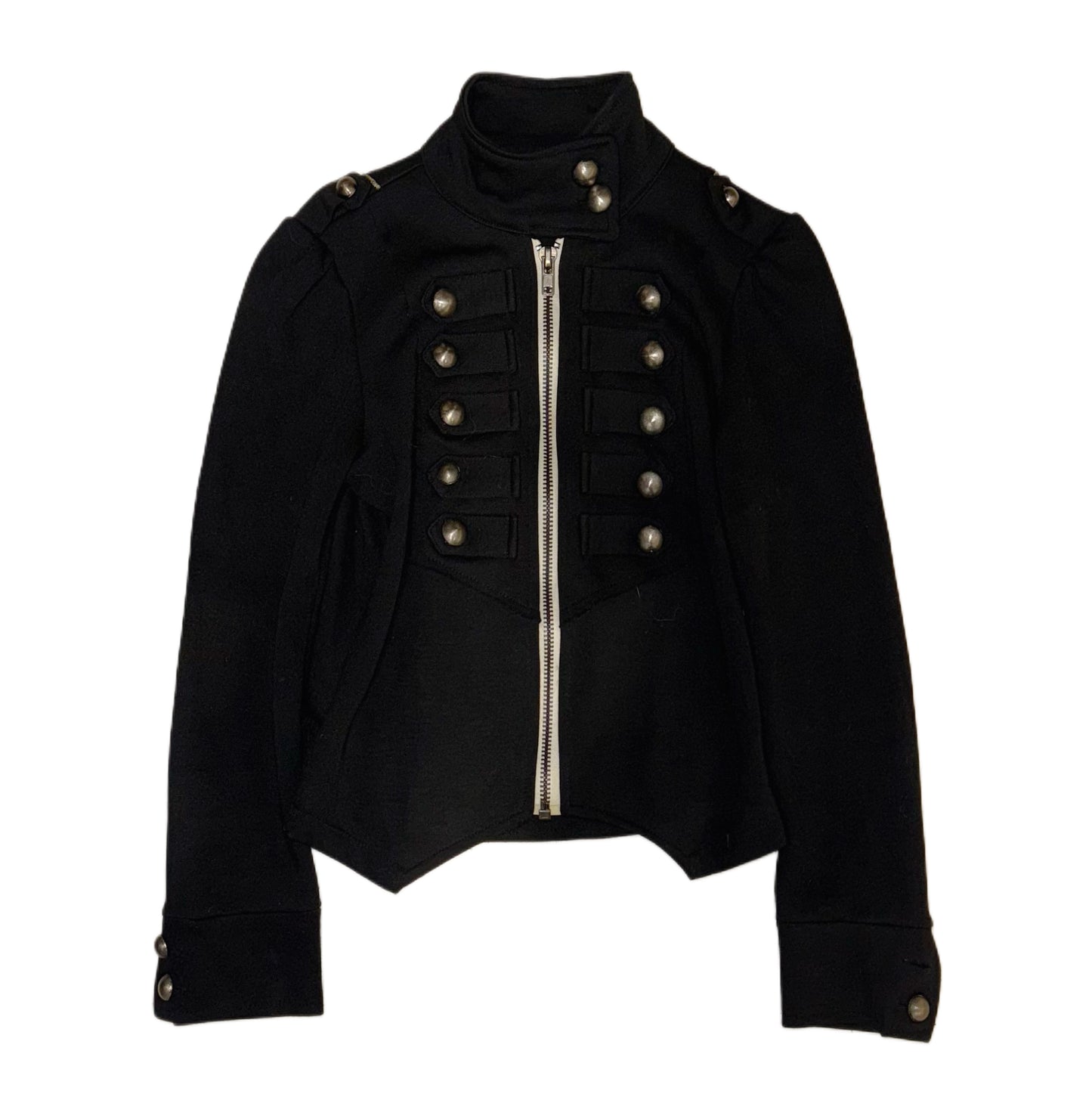 Black zip up napoleon jacket