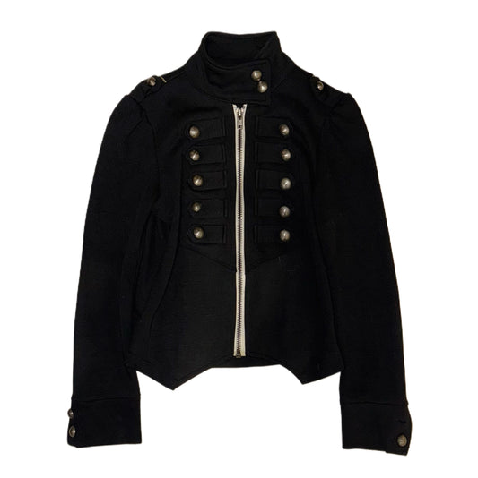 Black zip up napoleon jacket
