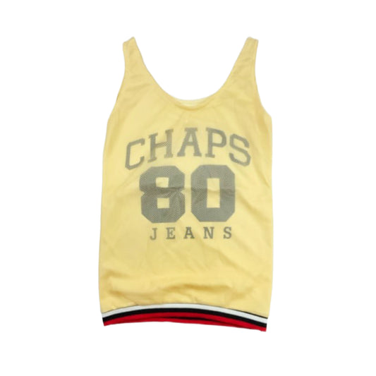 Chaps 80 yellow mesh top