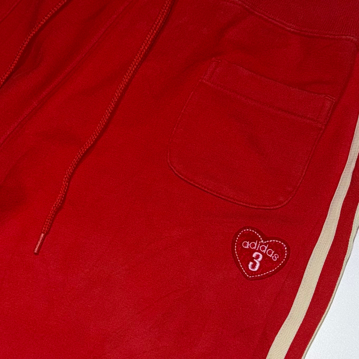 Adidas red cotton pants