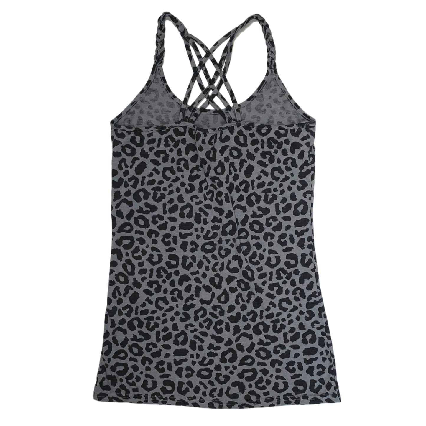 Grey leopard print tank