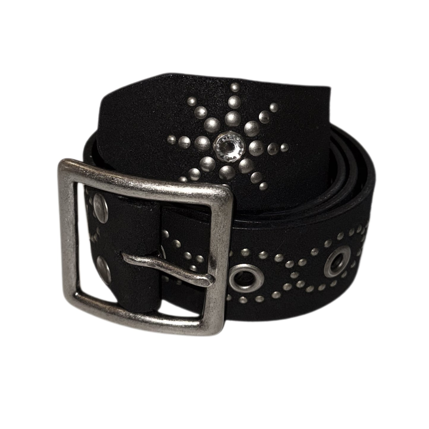 Black leather firework belt