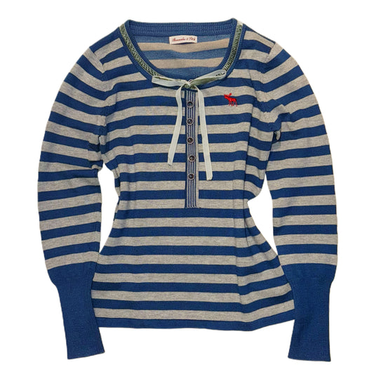 Abercrombie & Fitch blue stripes long sleeves