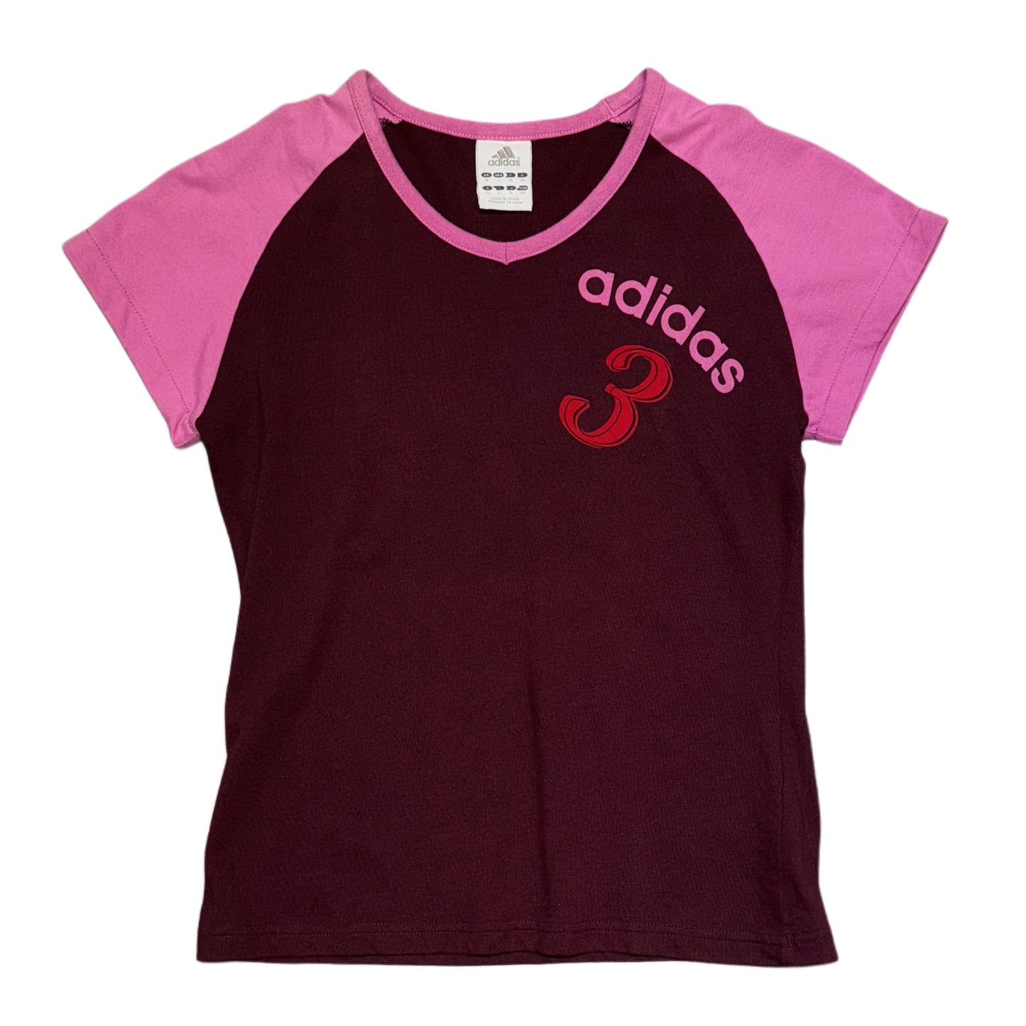 Adidas purple brown top