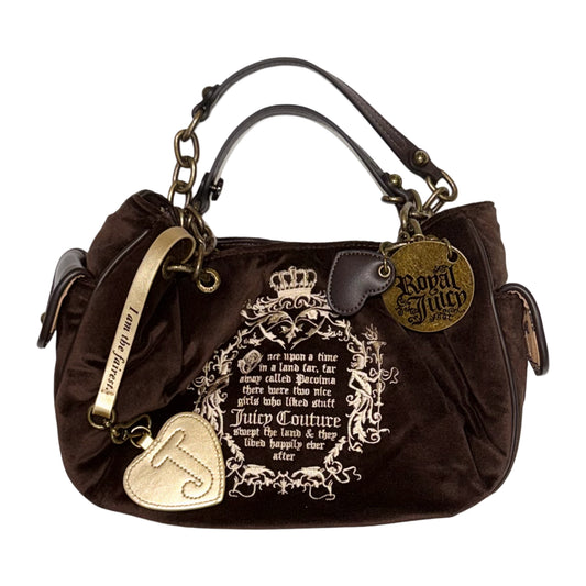 Juicy Couture brown shoulder bag with keychain