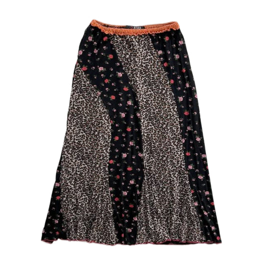Morgan De Toi foral leopard skirt