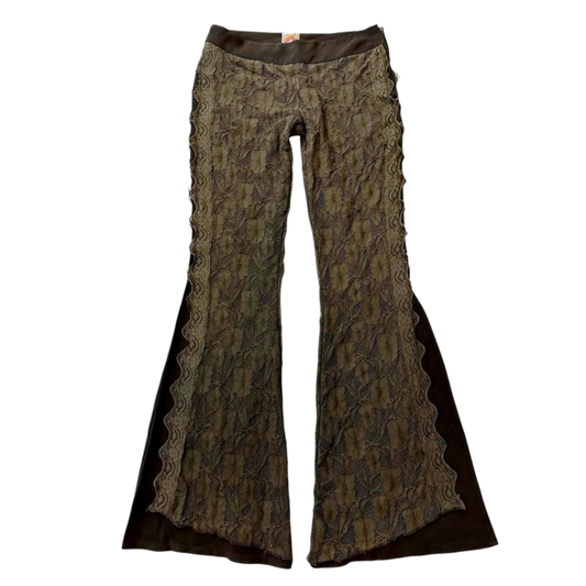 Salad Brown lace pants