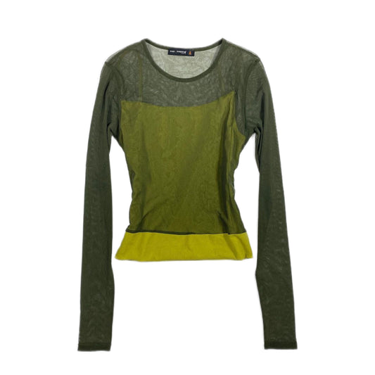 Cop Copine layered green mesh long sleeve