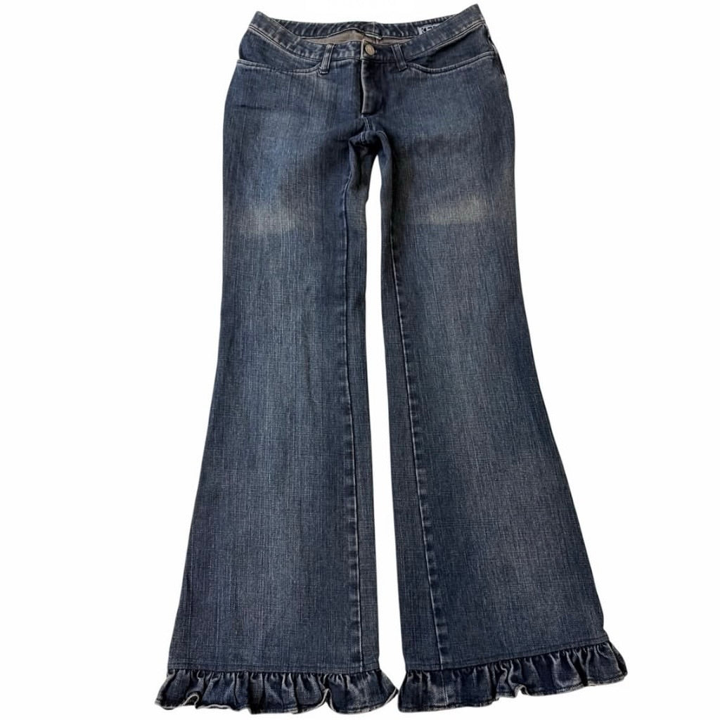 Ruffle jeans