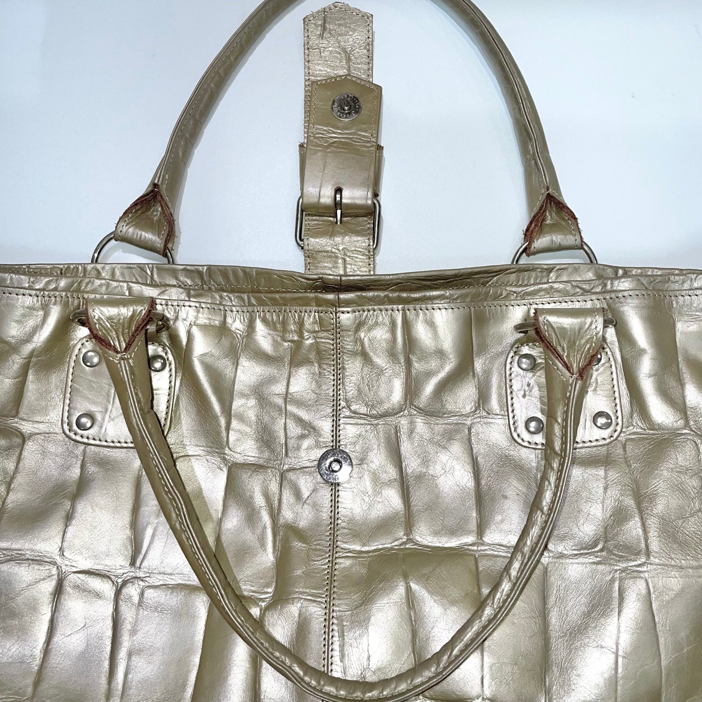 Gres Paris Metallic shoulder bag