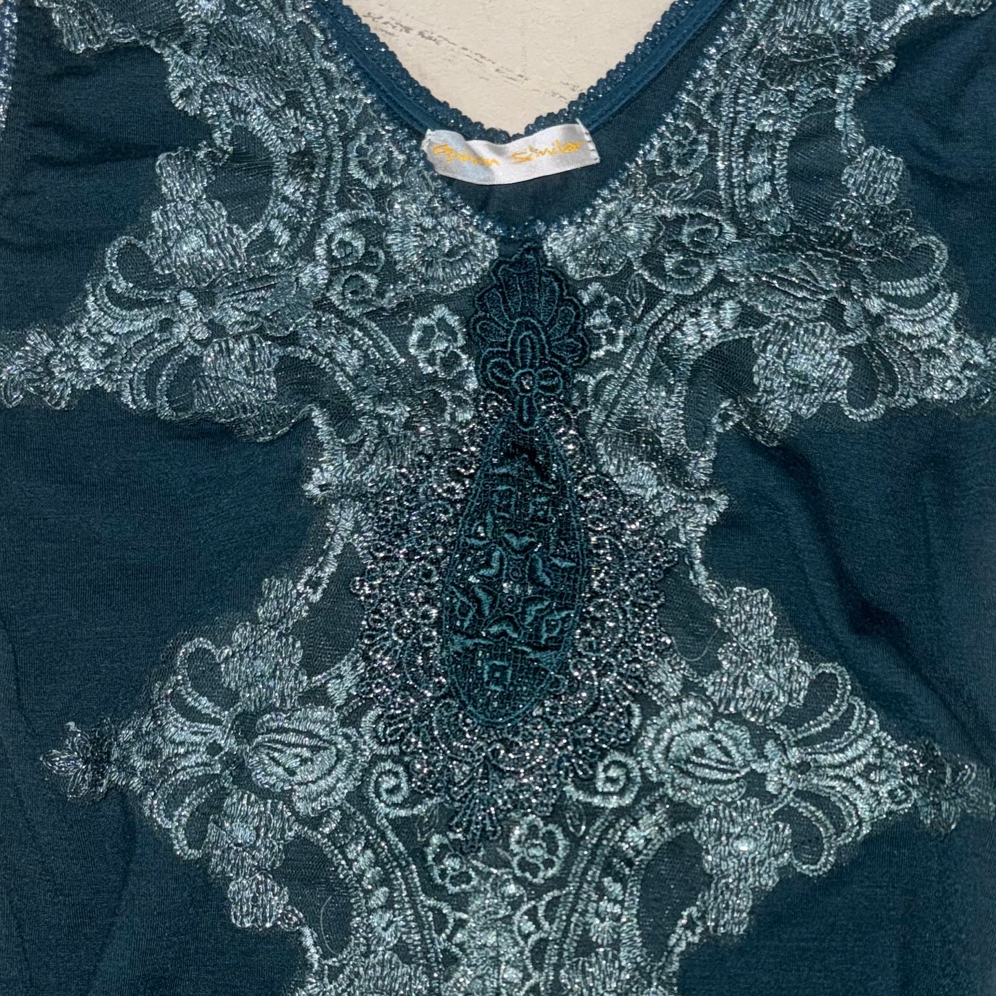 V-neck lace top