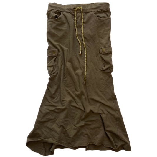 Brown zipper skirt