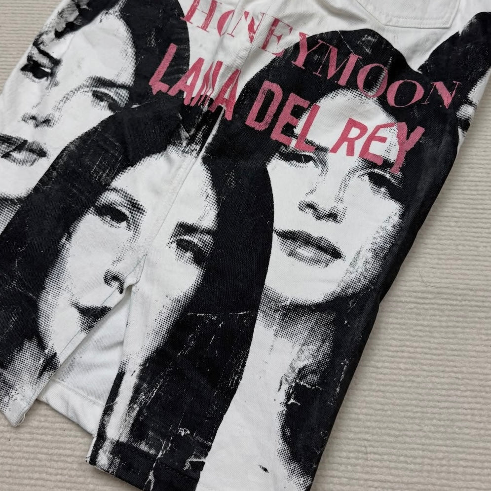 Lana Del Rey portrait white skirt (remade)