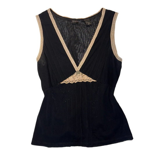 New York Company black mesh top