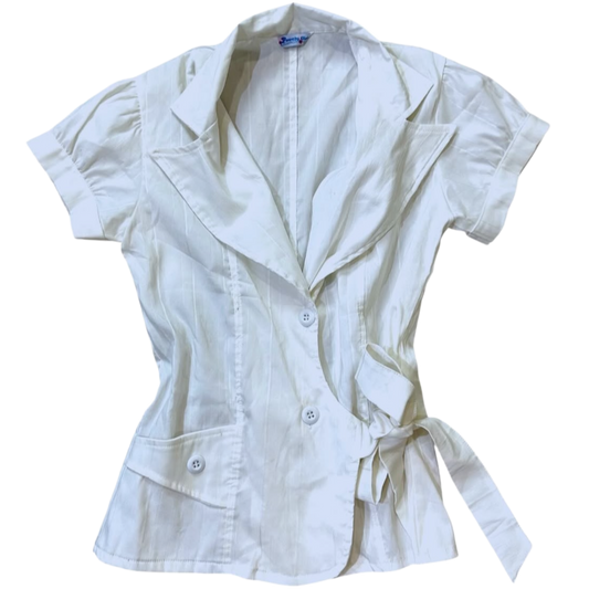 Lovely Girl biege ribbon shirt