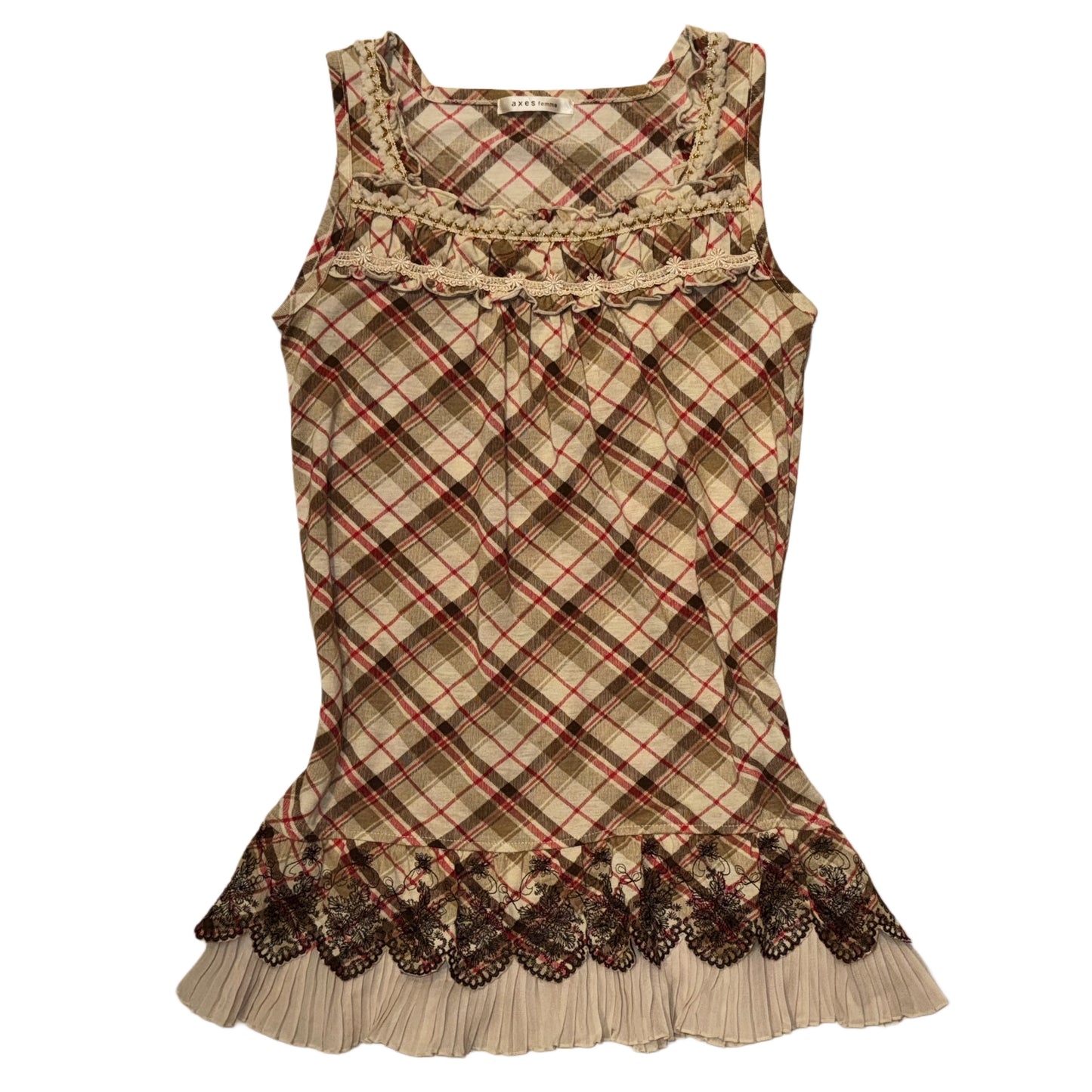 Axes tartan top