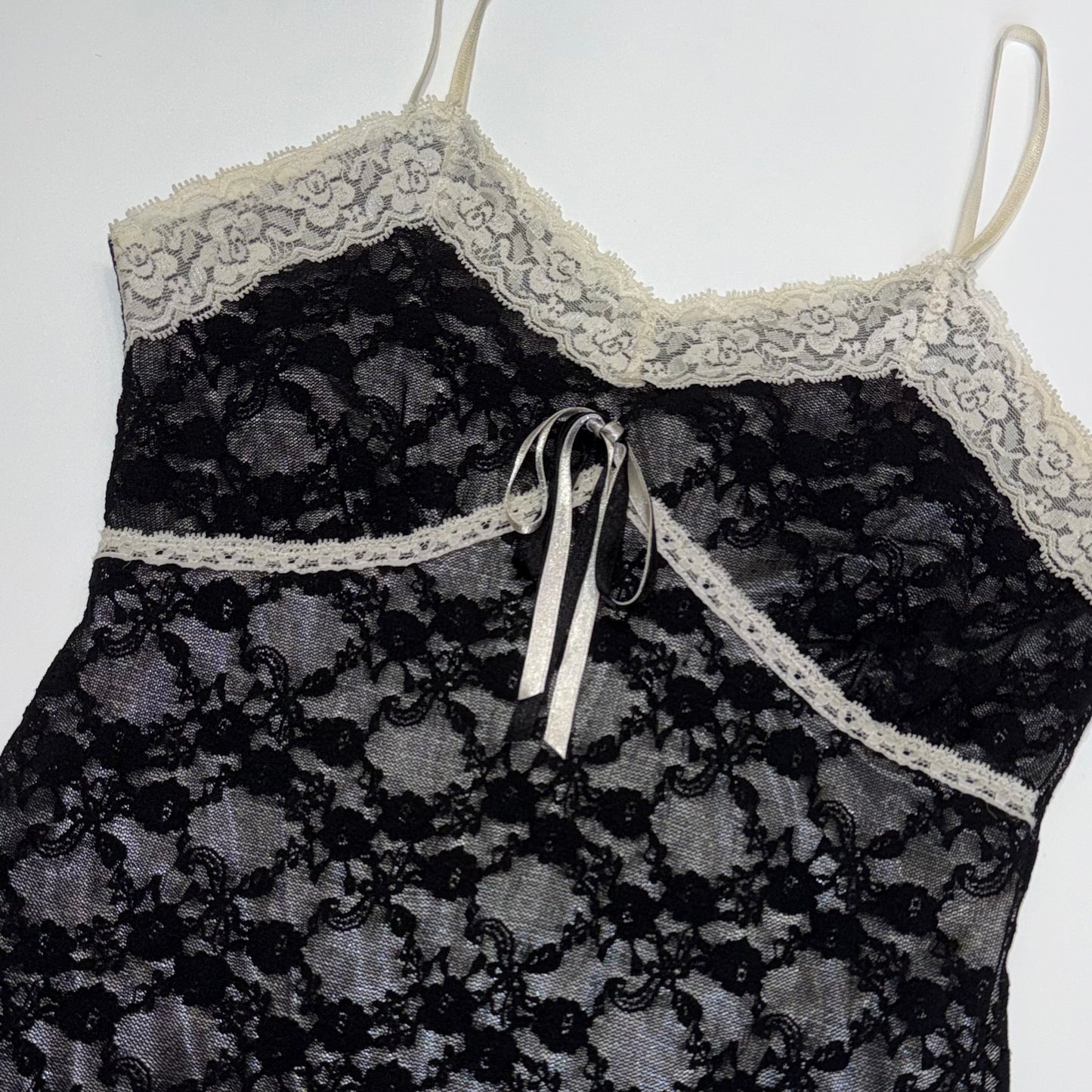 Black lace cami
