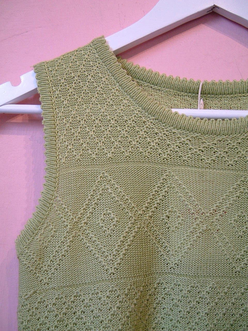 Green knitted top