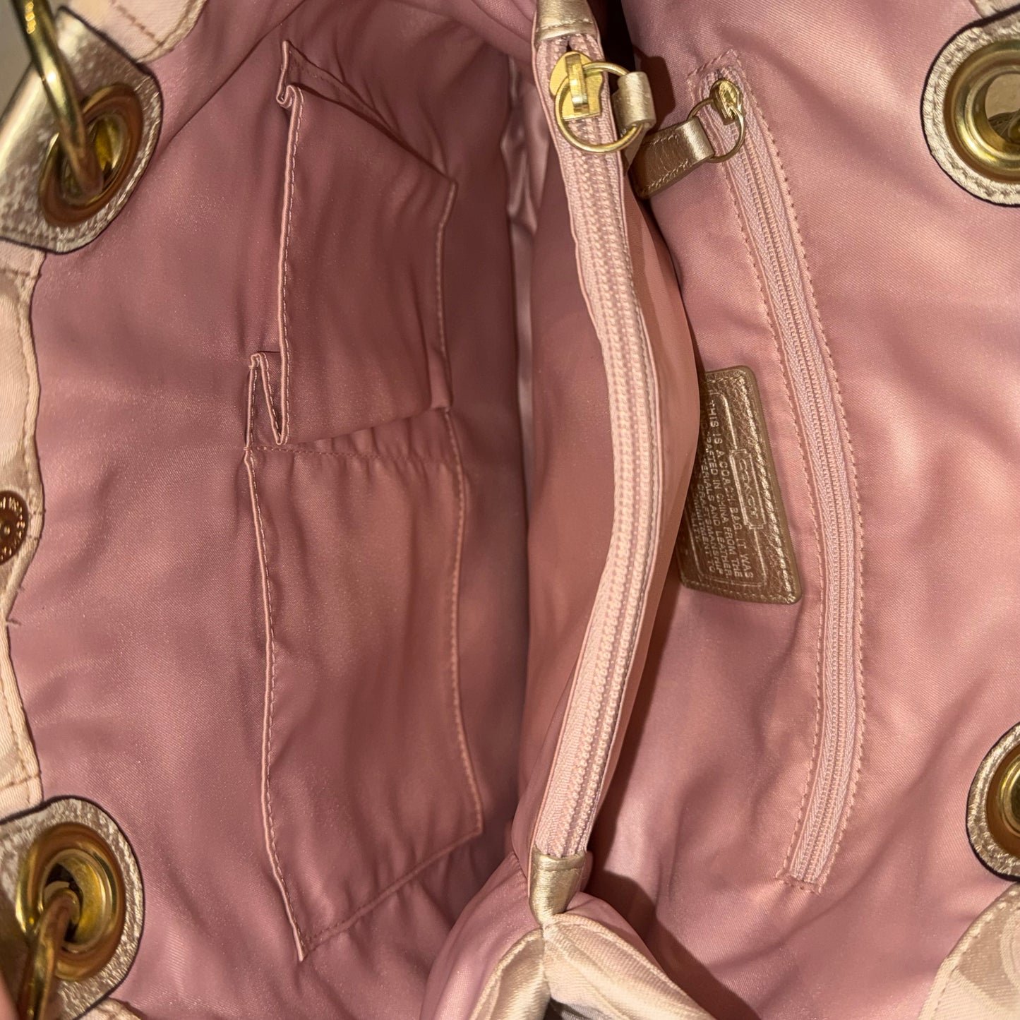 Coach soft pink shoulder bag