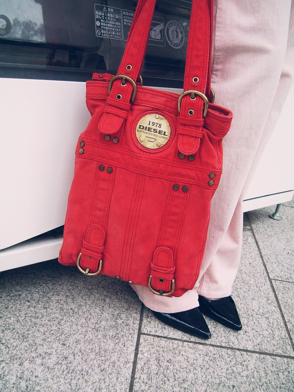 1978Diesel cargo tote bag-Red