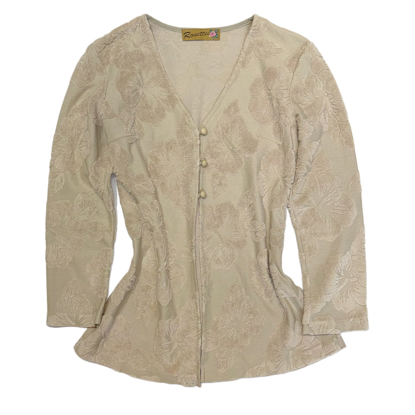 Beige floral outer