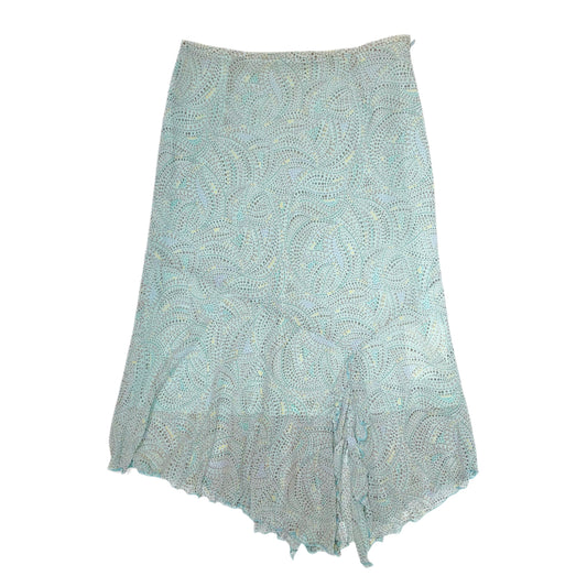 Baby blue dots mesh skirt